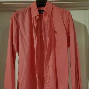 Polo Ralph Lauren Chambray Oxford Button Down Shirt Sz Small